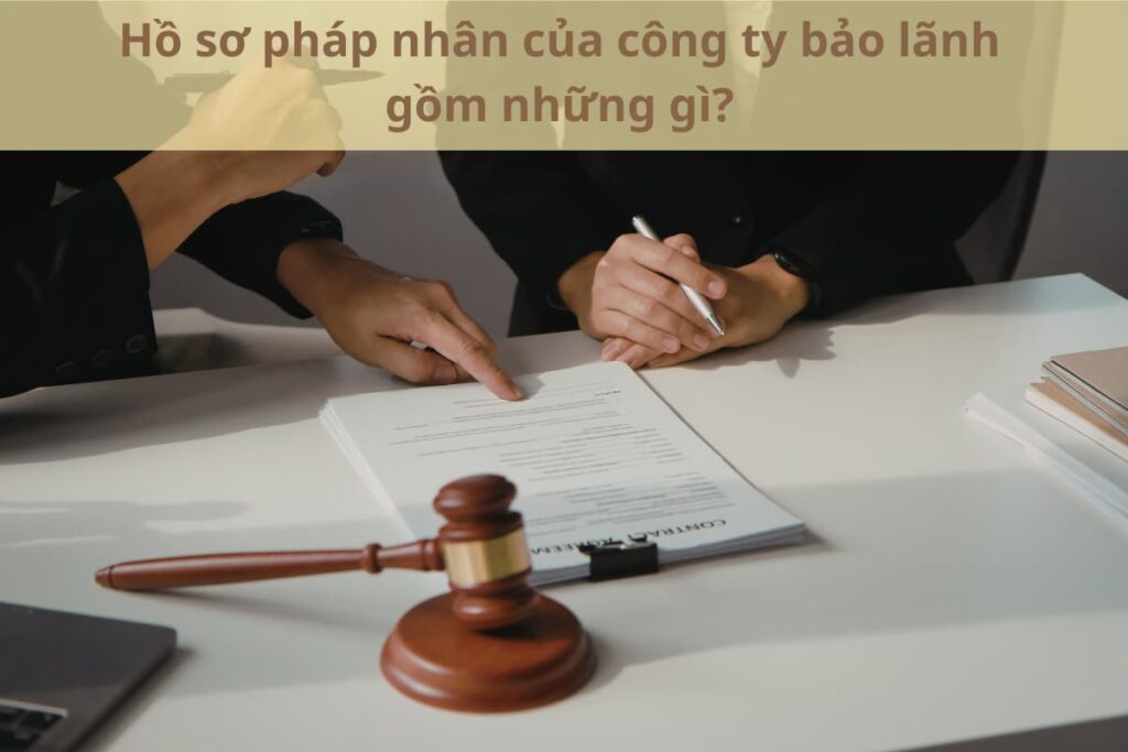 Hồ sơ pháp nhân của công ty bảo lãnh gồm những gì?