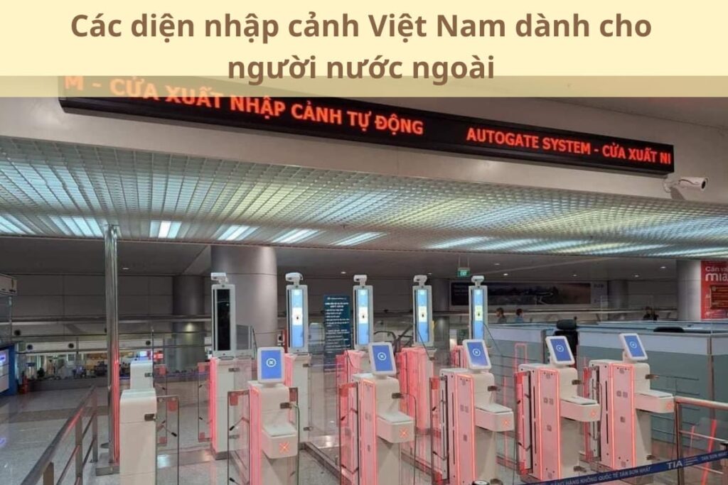 Các diện nhập cảnh Việt Nam dành cho người nước ngoài
