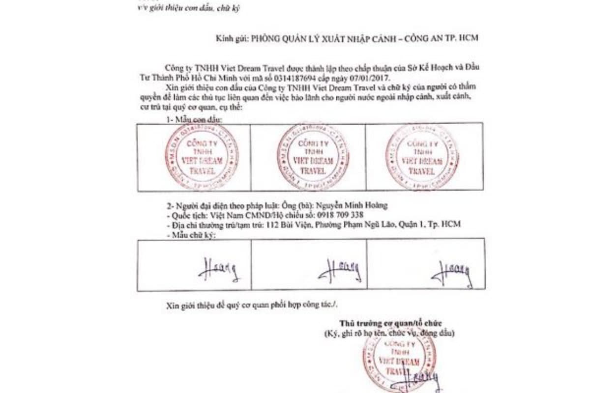 Hồ sơ pháp nhân của công ty bảo lãnh gồm những gì?